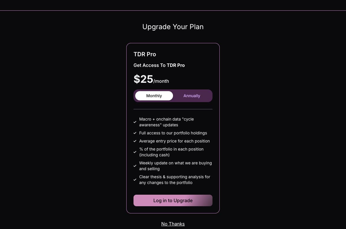 The DeFi Report Screenshot