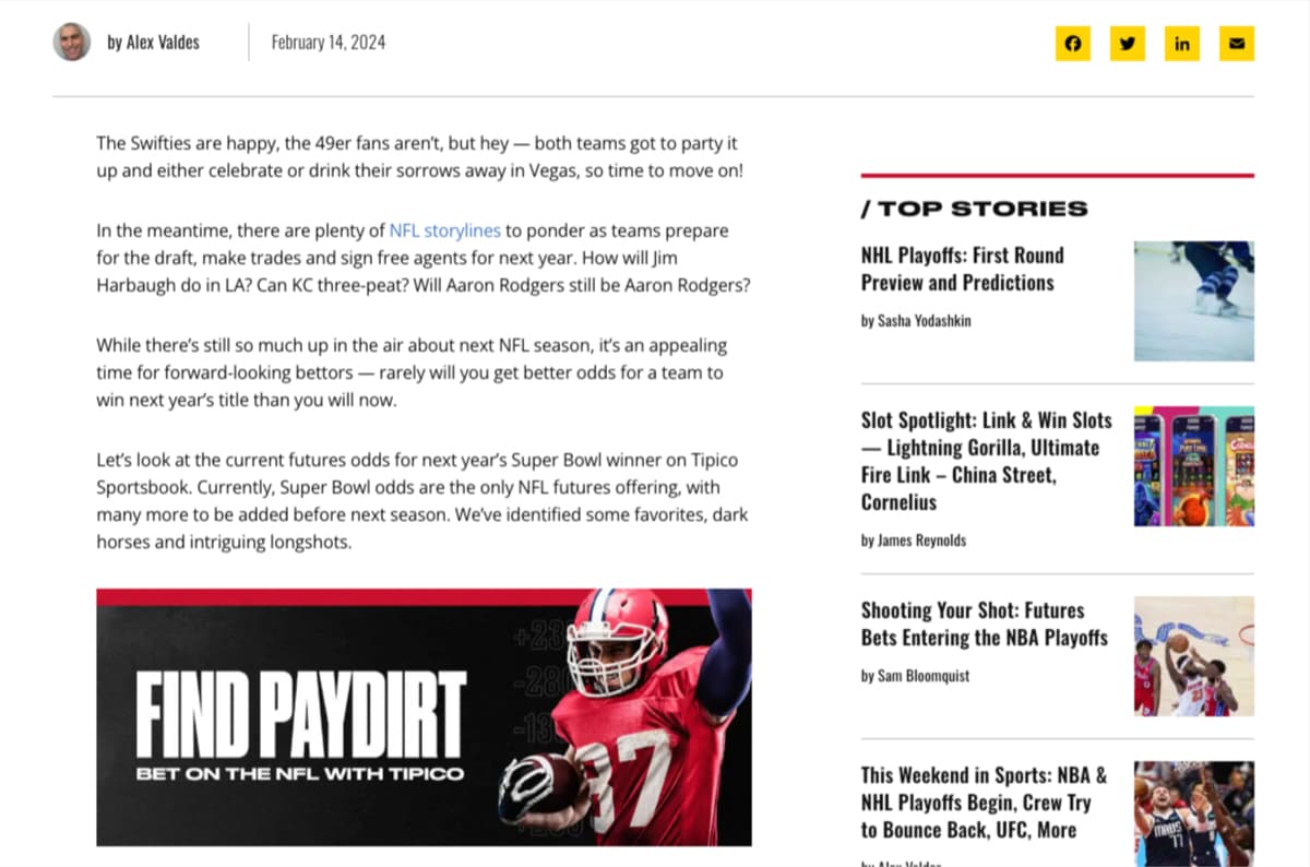 Tipico Sportsbook Screenshot