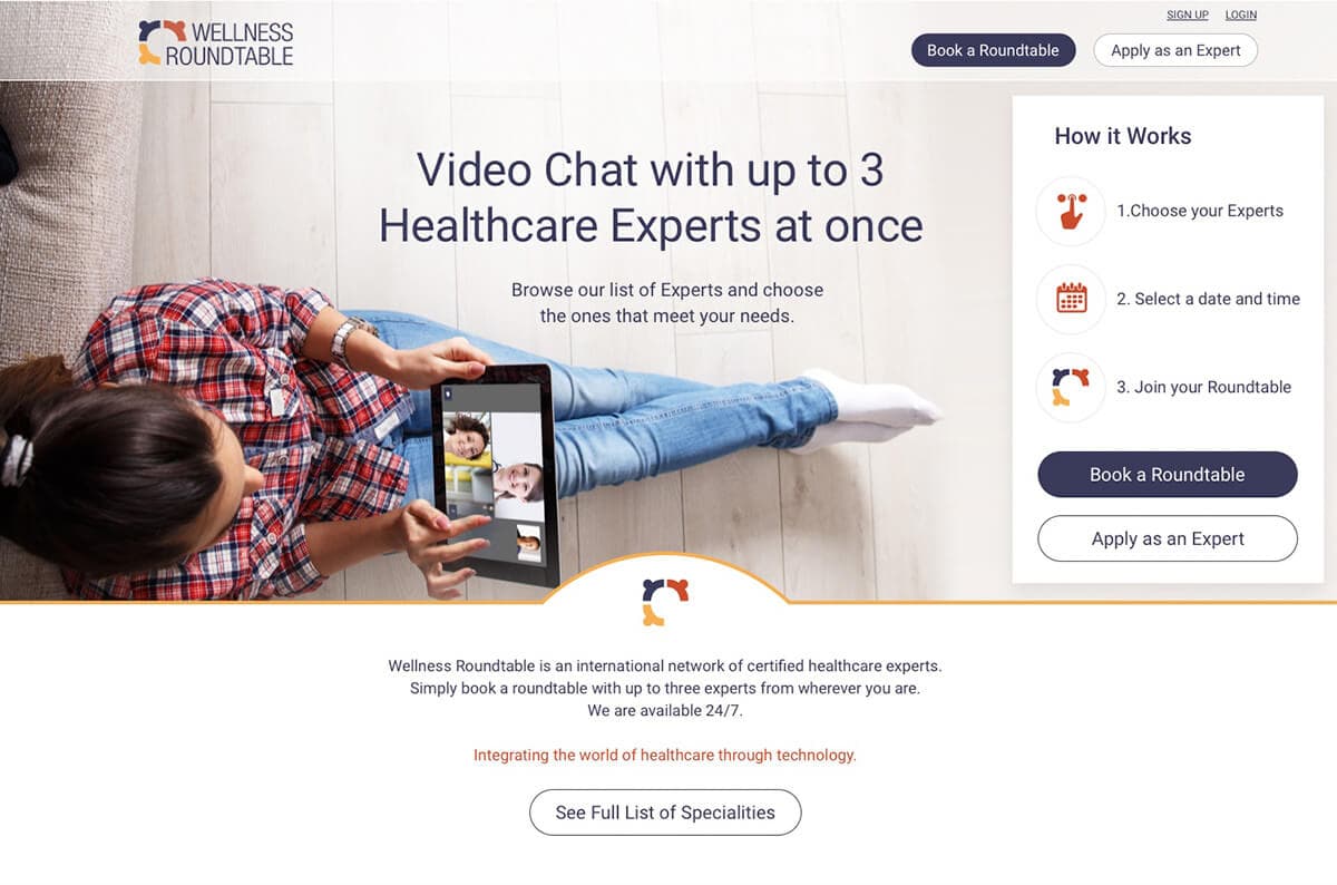 Wellness Roundtable Screenshot